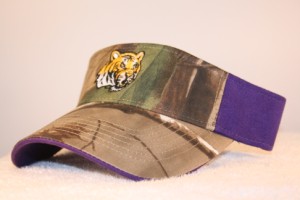 Louisiana State University Tigers Camo Visor