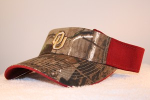 University of Oklahoma Camo Visor